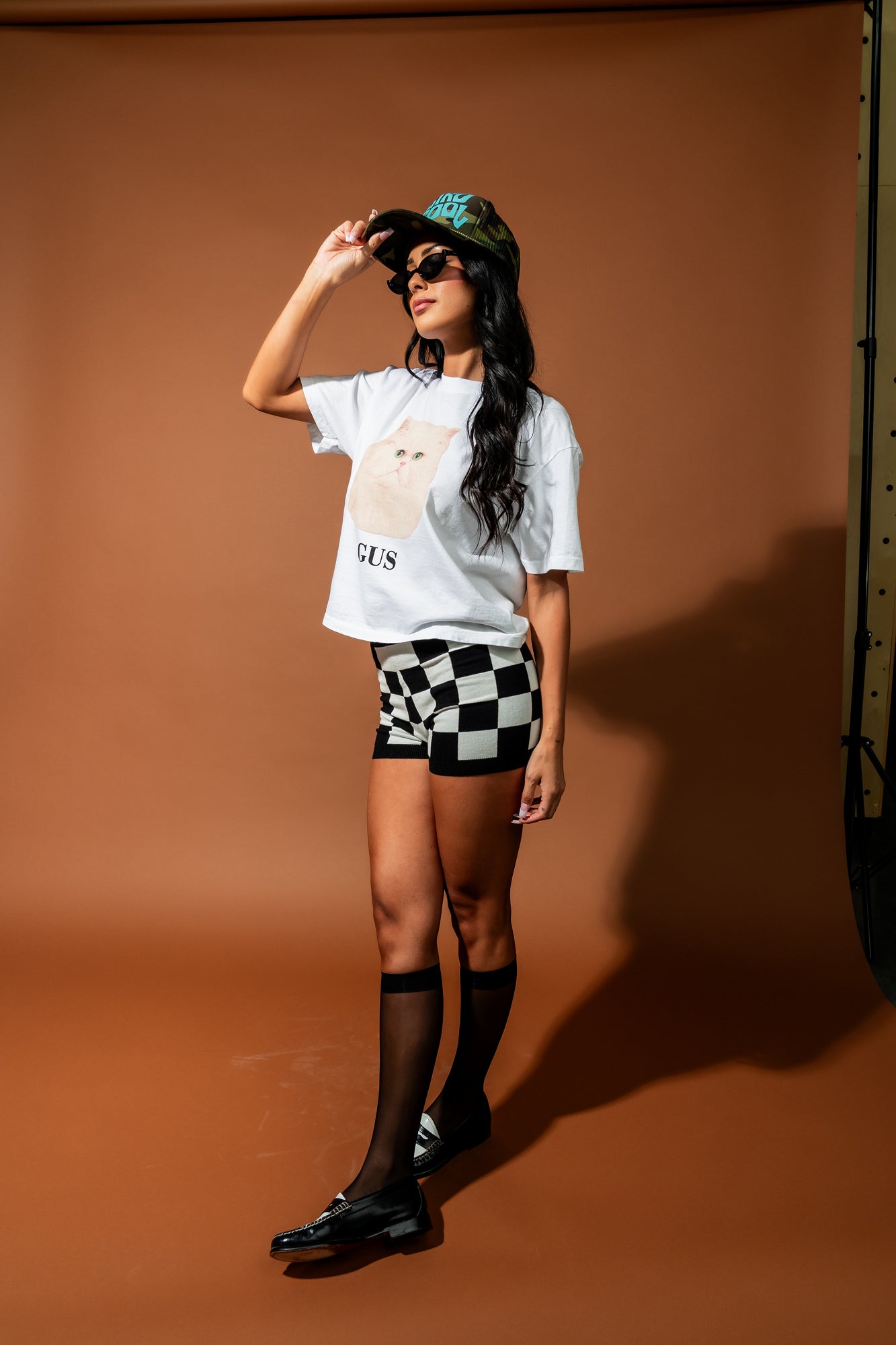 Gus The Cat Vintage-Inspired Boxy Tee