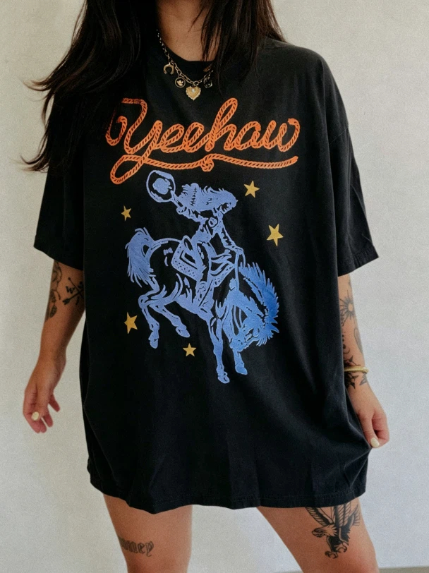 Yeehaw Cowgirl Tee