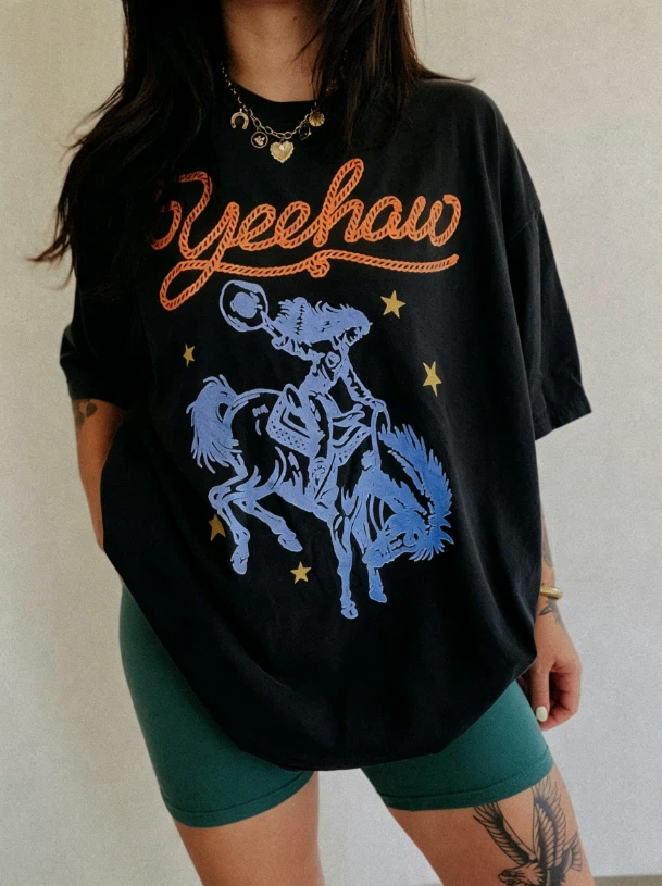 Yeehaw Cowgirl Tee