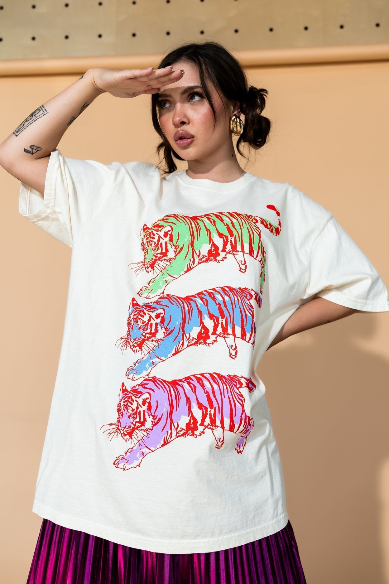 Sticks and Stones Oversized Tiger Tee *RESTOCKED*