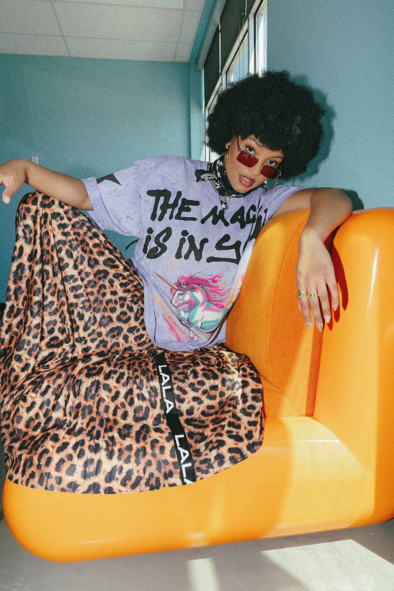 The Magic Is In You Oversized Tie Dye Tee