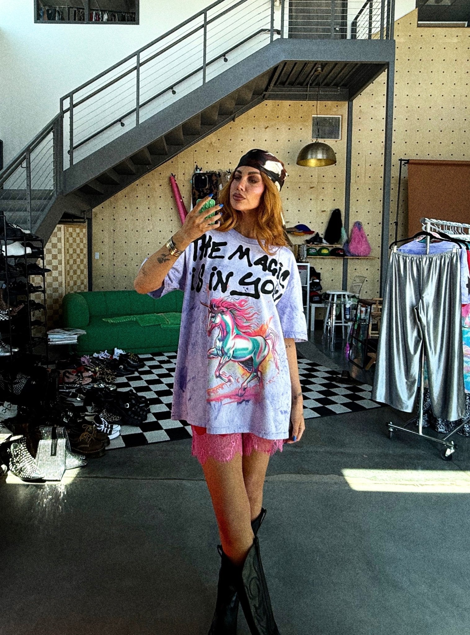The Magic Is In You Oversized Tie Dye Tee
