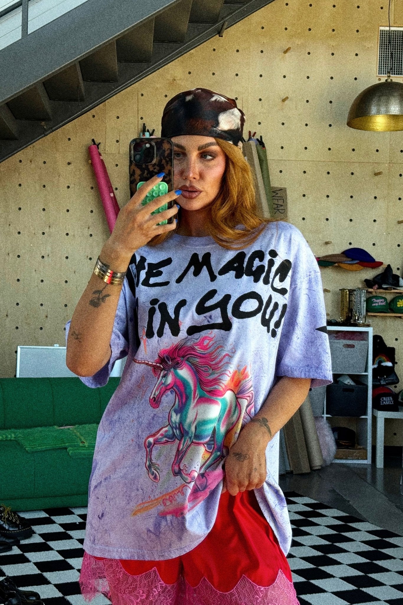 The Magic Is In You Oversized Tie Dye Tee