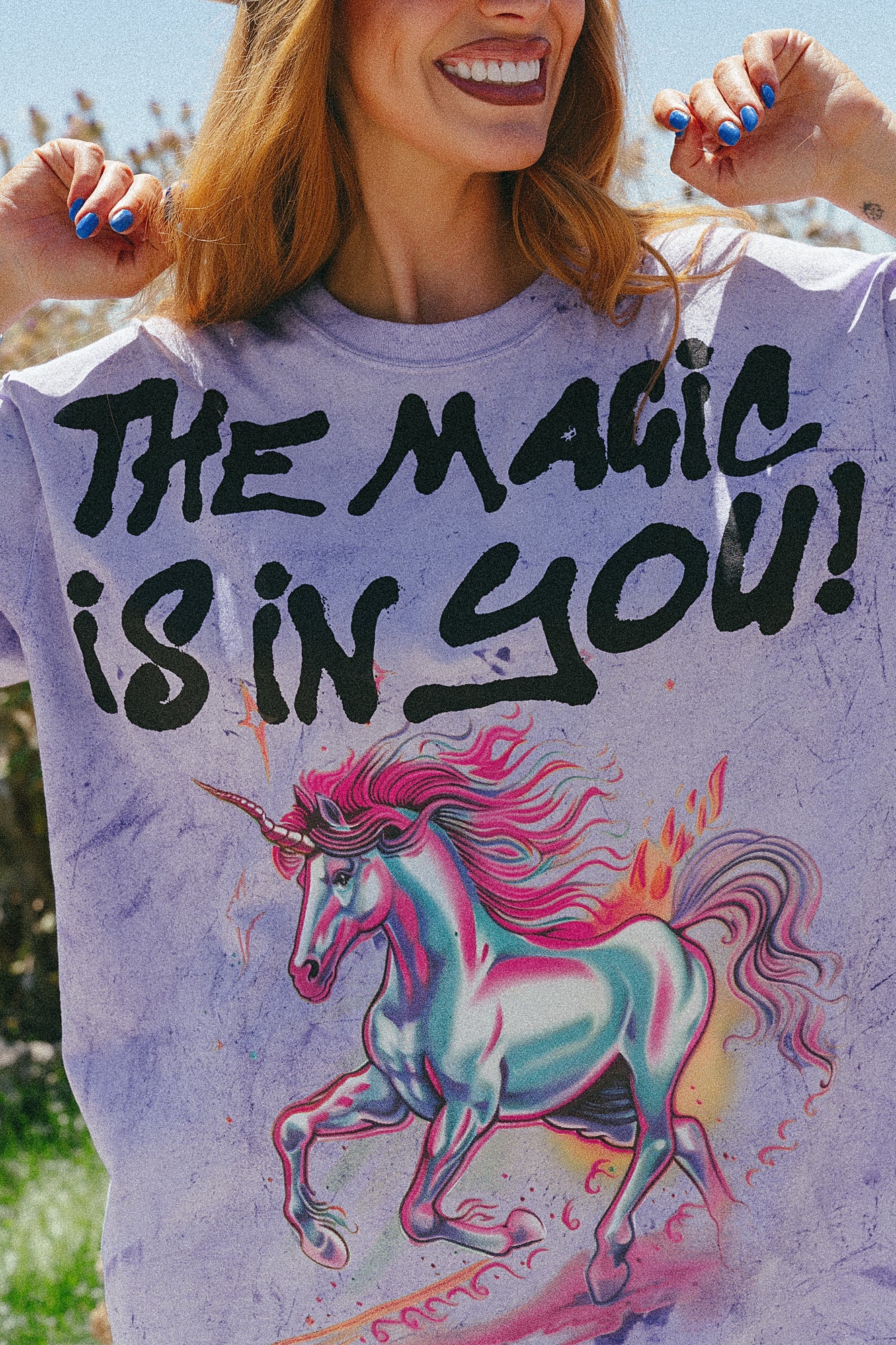 The Magic Is In You Oversized Tie Dye Tee