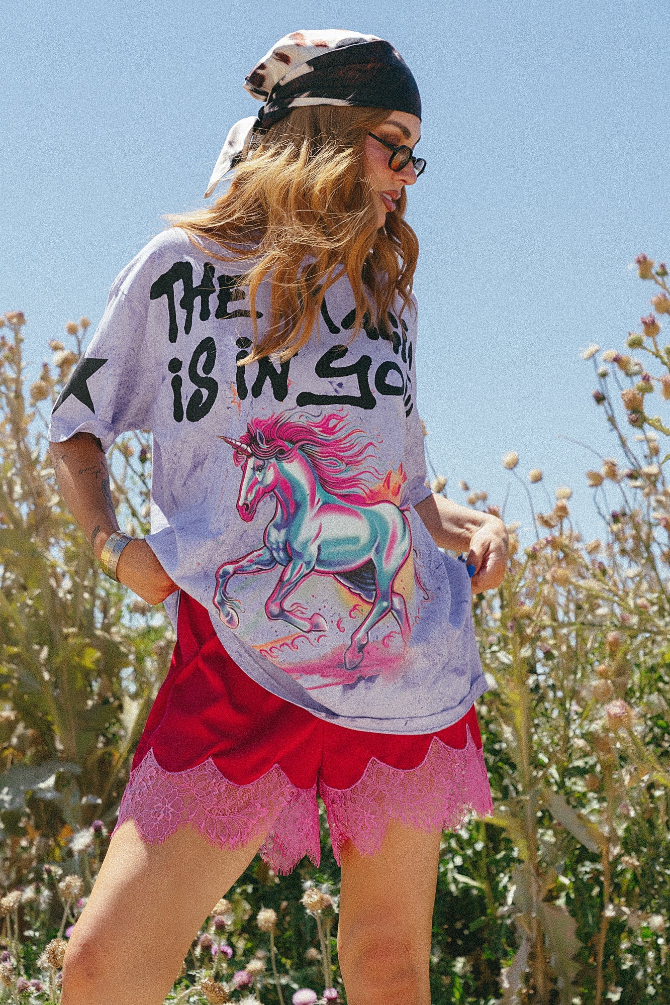 The Magic Is In You Oversized Tie Dye Tee