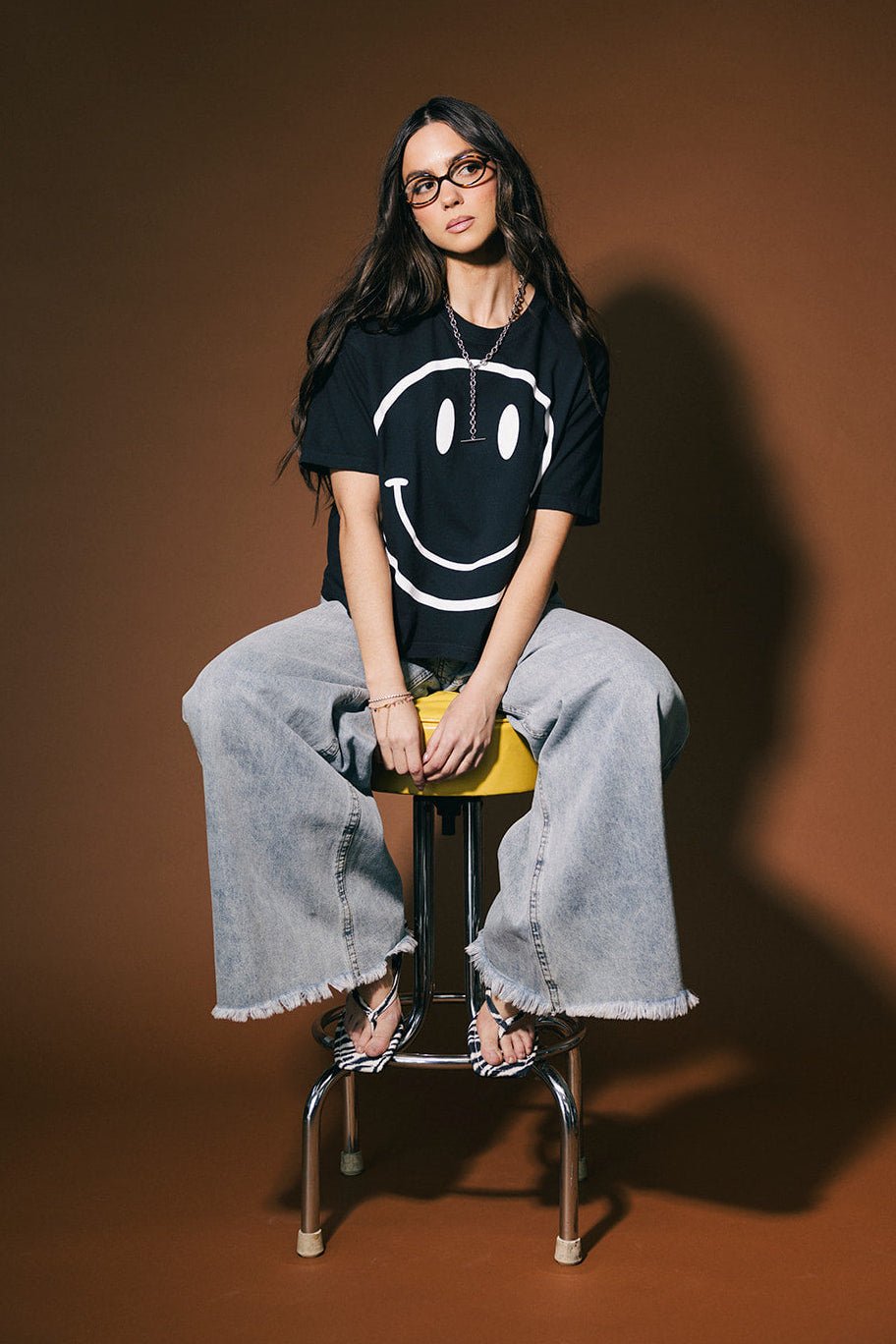 The World Needs Your Magic Crop Tee in Black