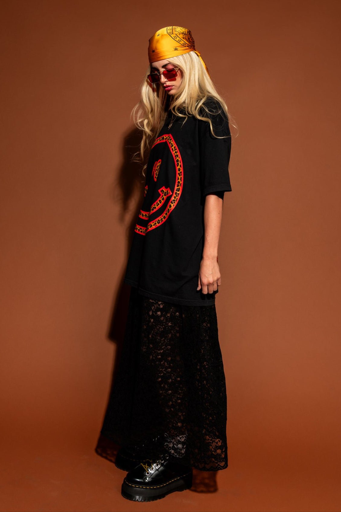 The World Needs Your Magic Oversized Tee in Black + Leopard *RESTOCKED*