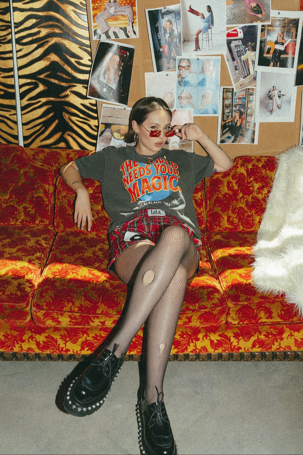 The World Needs Your Magic Retro Remix Boxy Tee