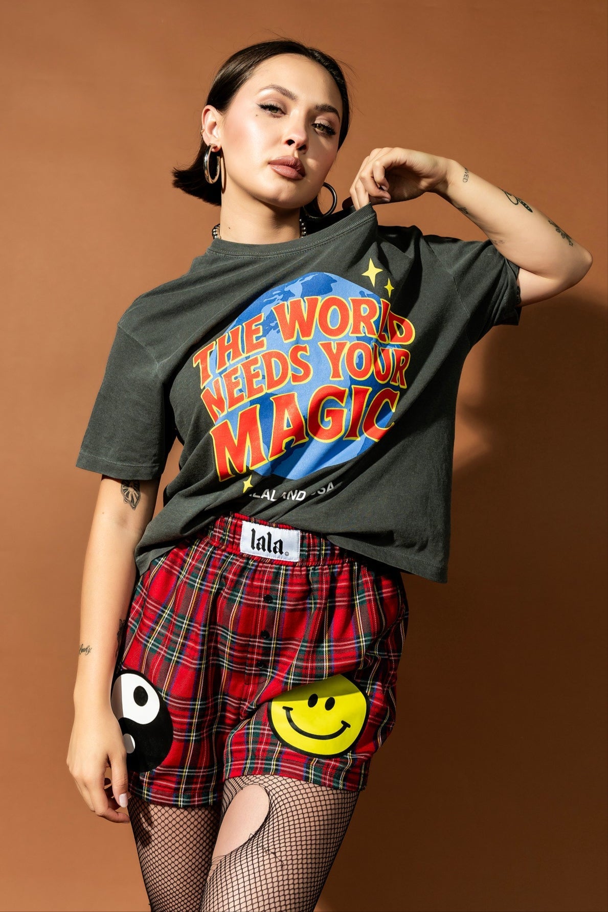 The World Needs Your Magic Retro Remix Boxy Tee