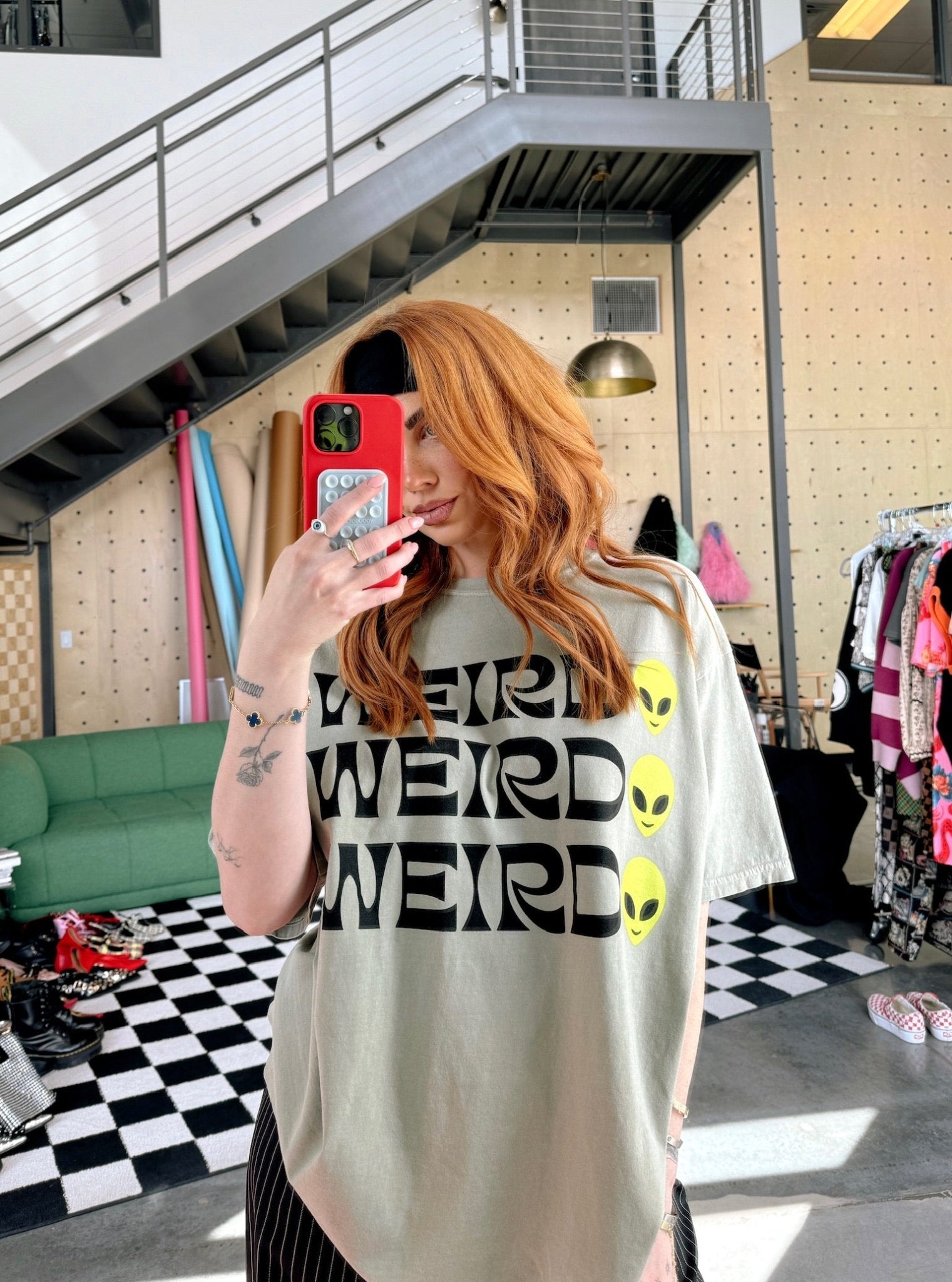 Weirdo Tee in Sage