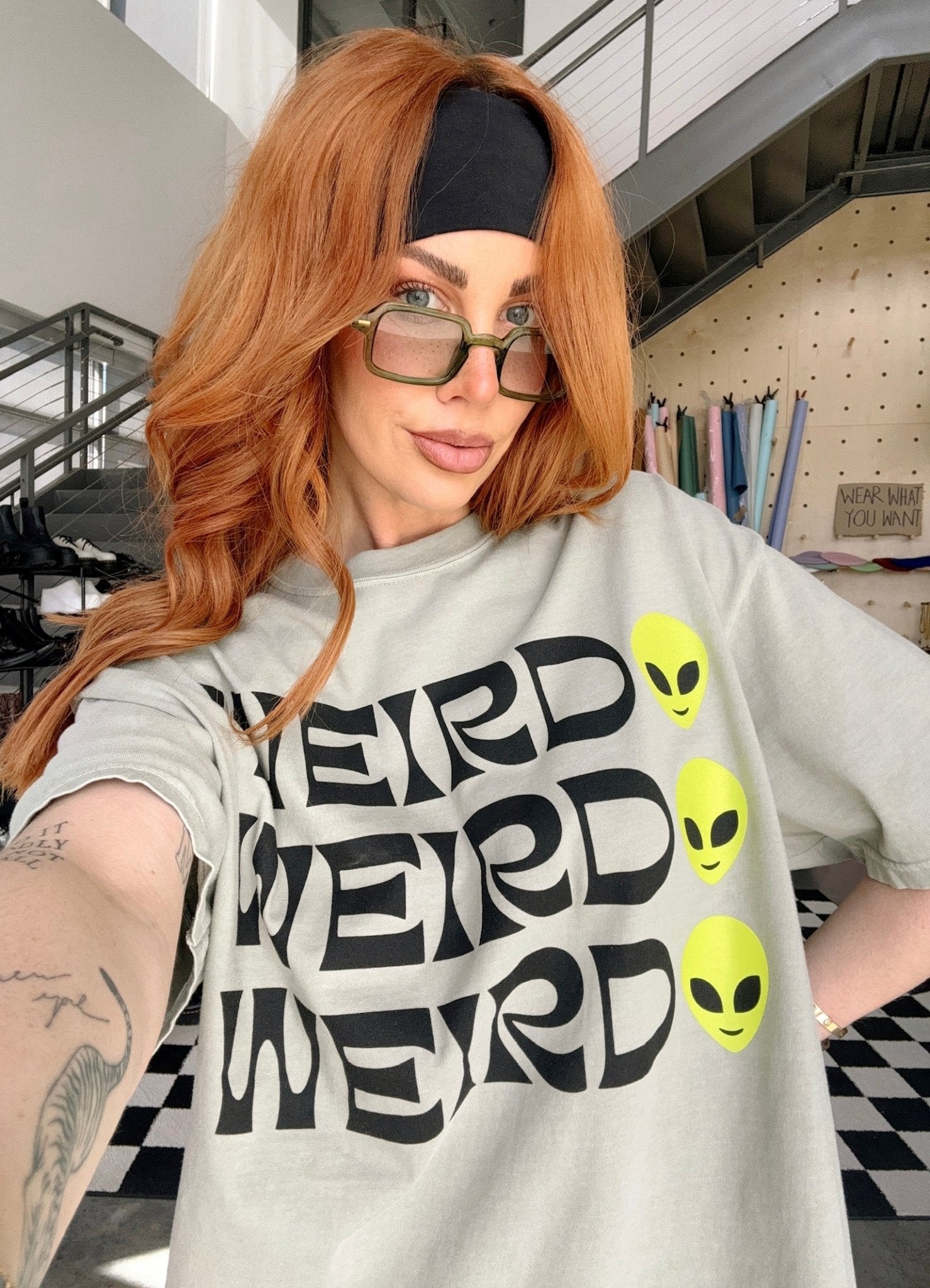 Weirdo Tee in Sage