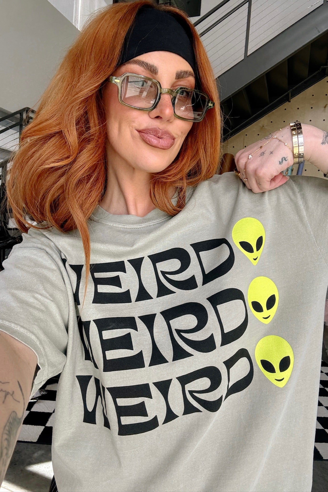 Weirdo Tee in Sage