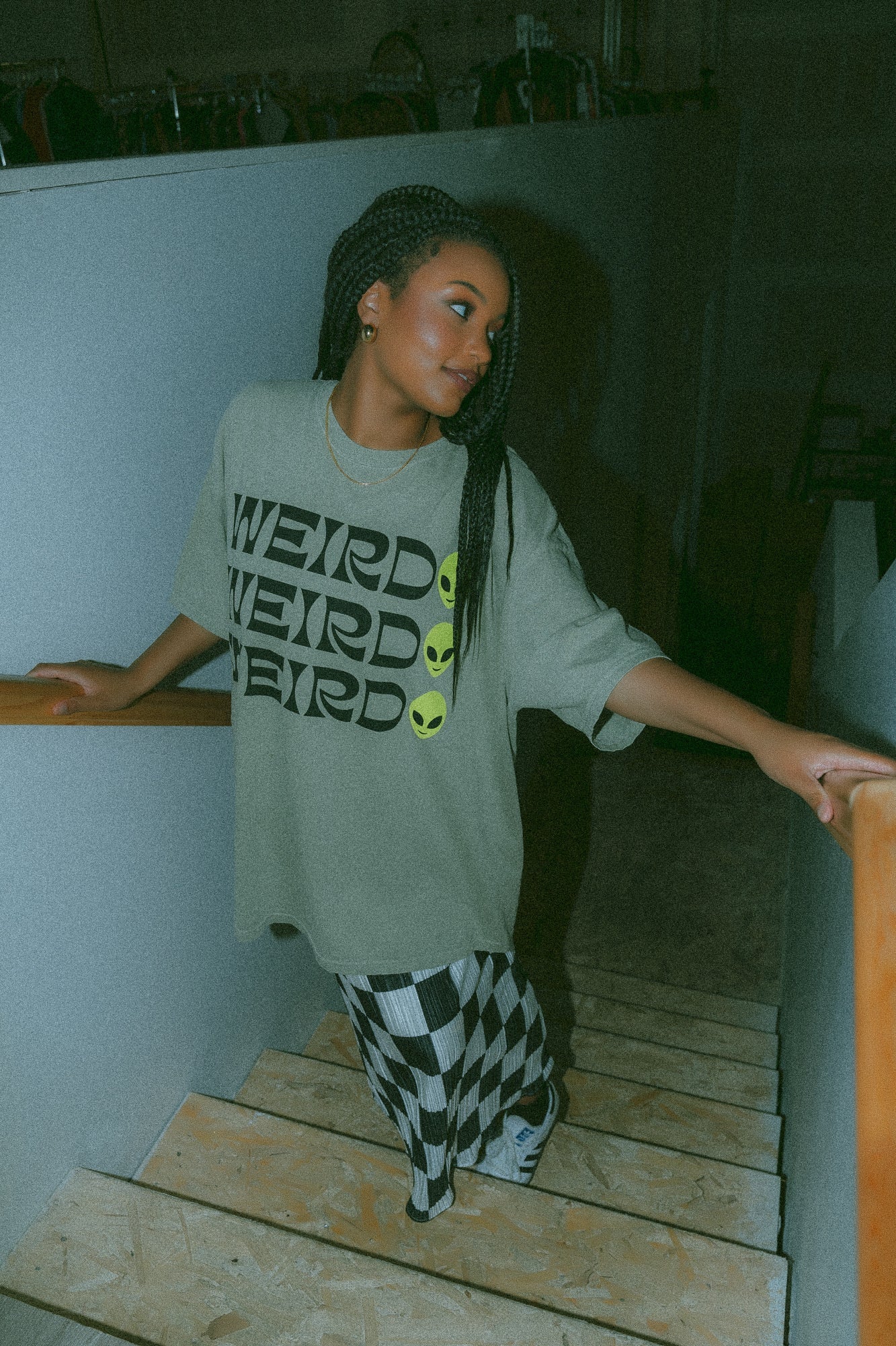 Weirdo Tee in Sage