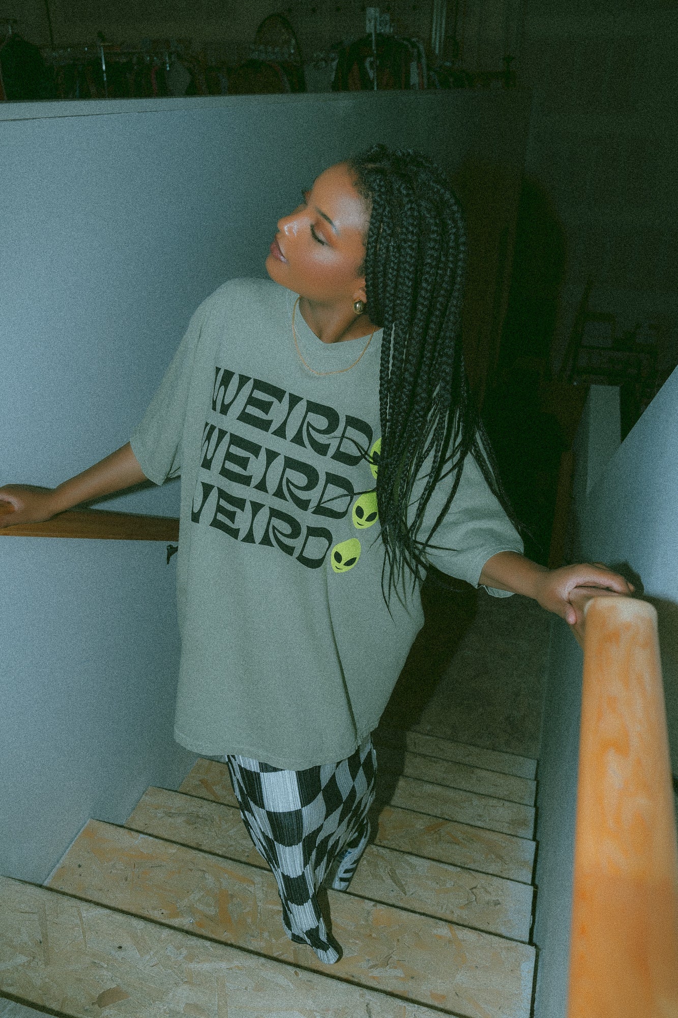 Weirdo Tee in Sage