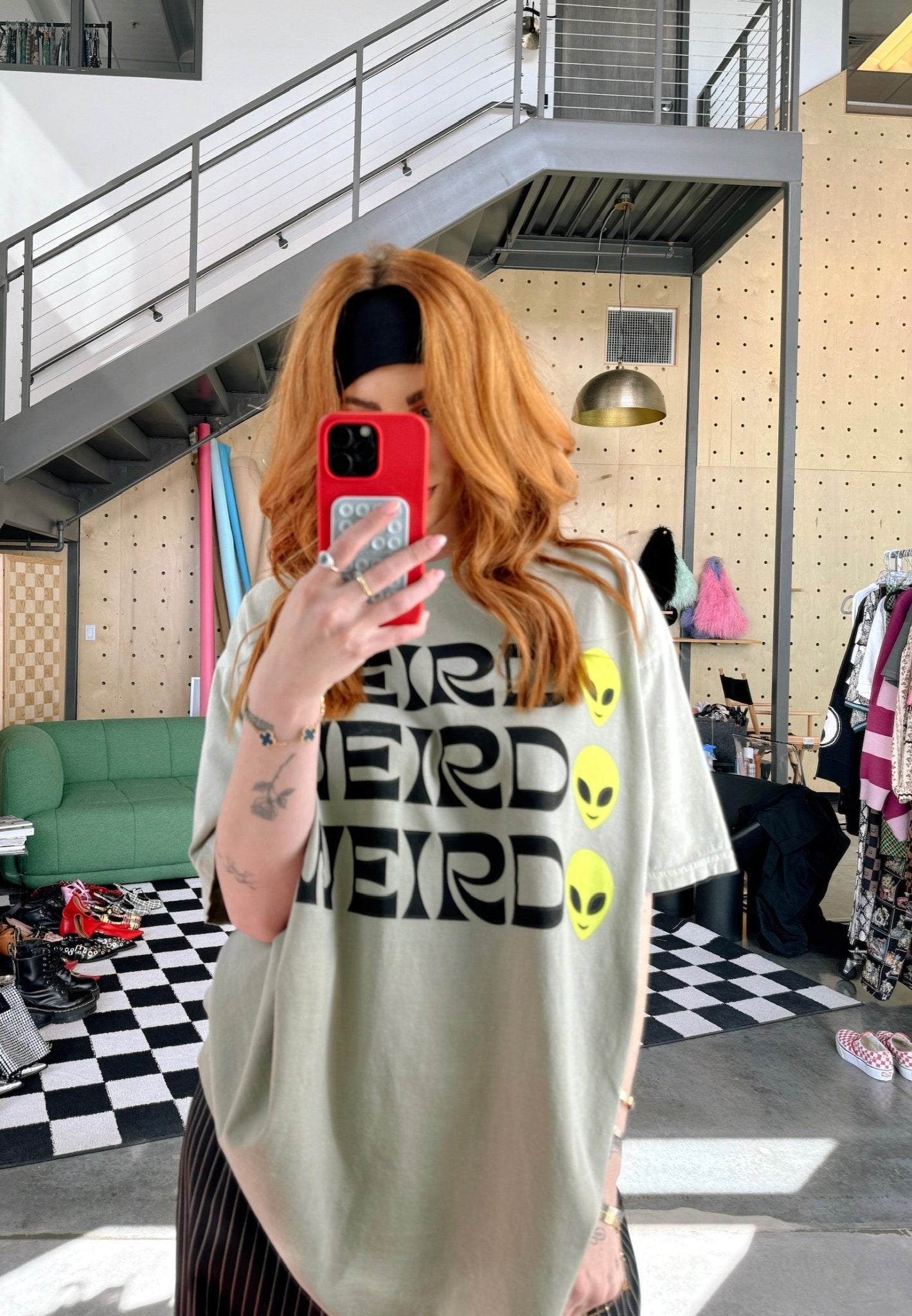 Weirdo Tee in Sage