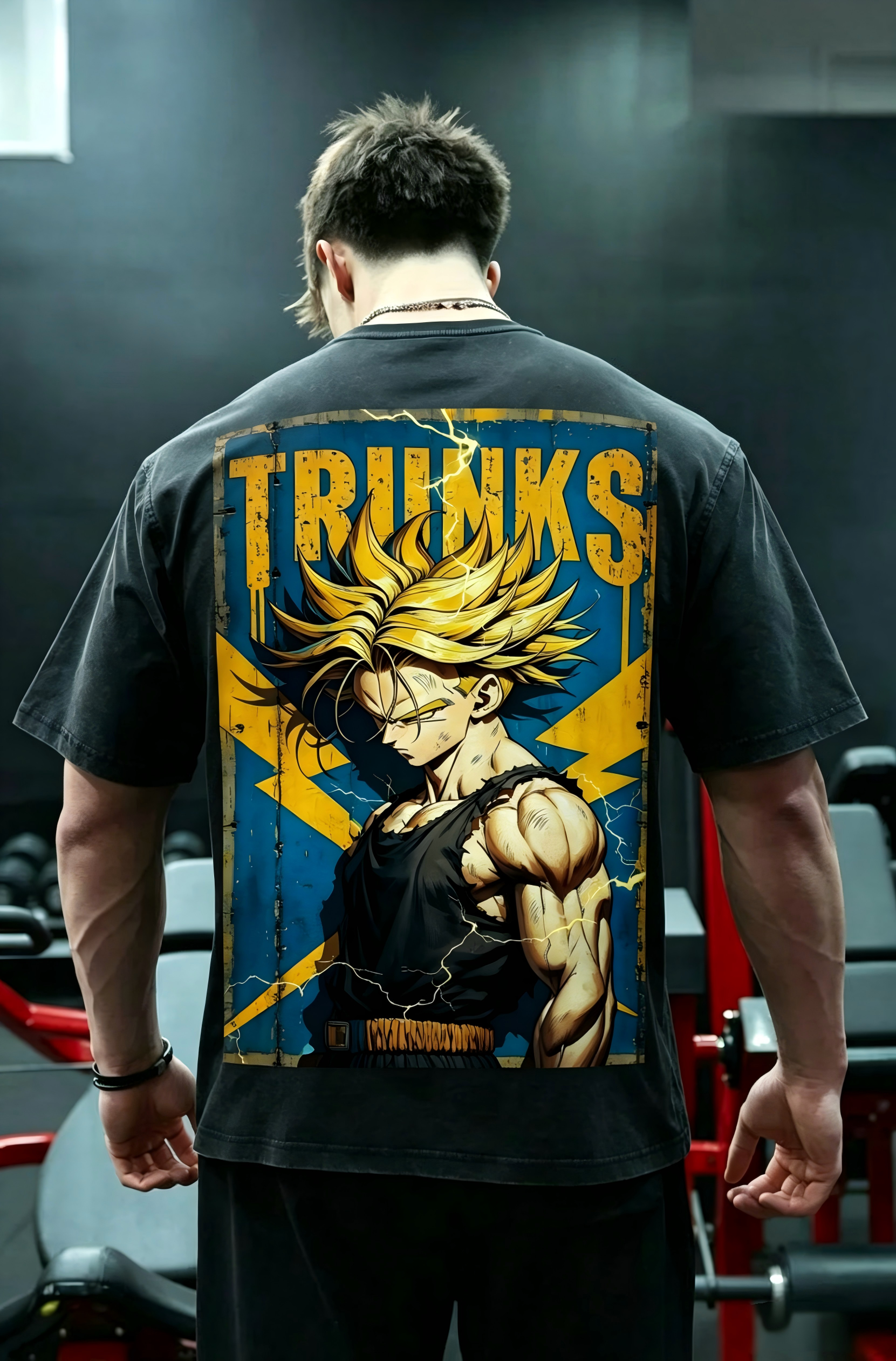 Dragon Ball Printed Men's Washed Tee