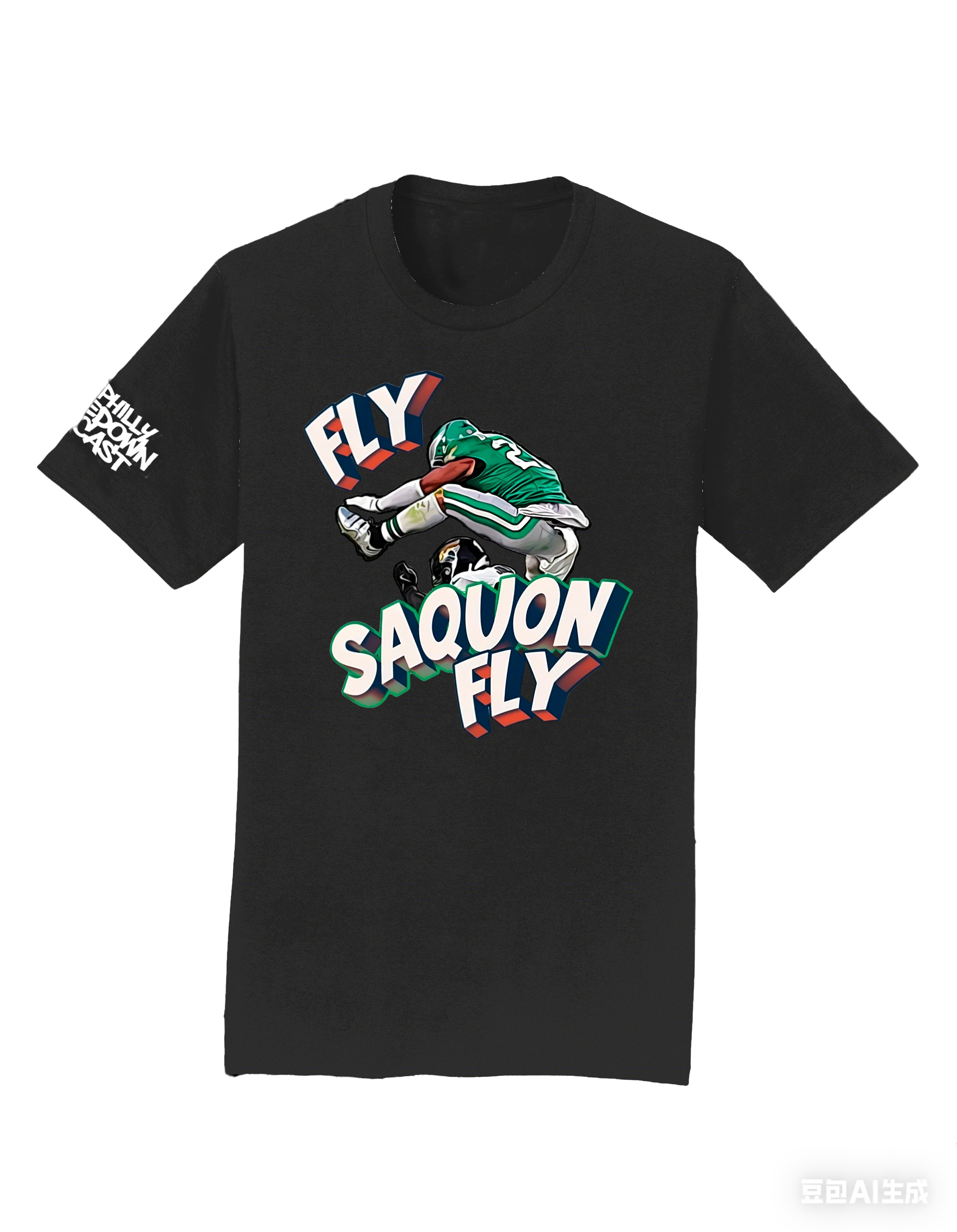 "Fly Saquon Fly" 100% Ring Spun Cotton T-Shirt