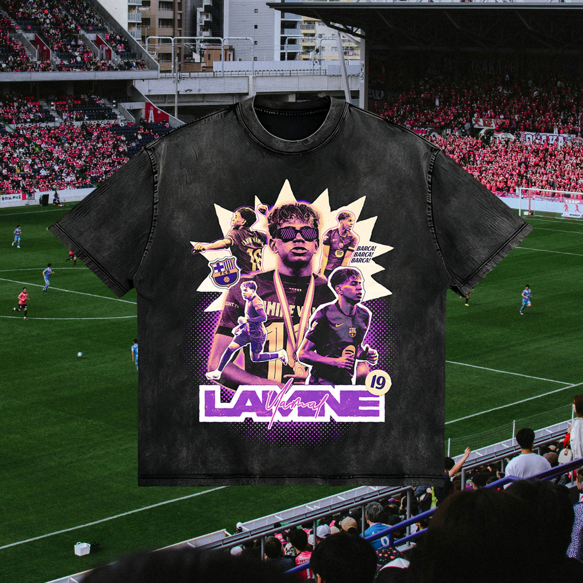 World Cup, Yamal Printed Men's Washed Tee