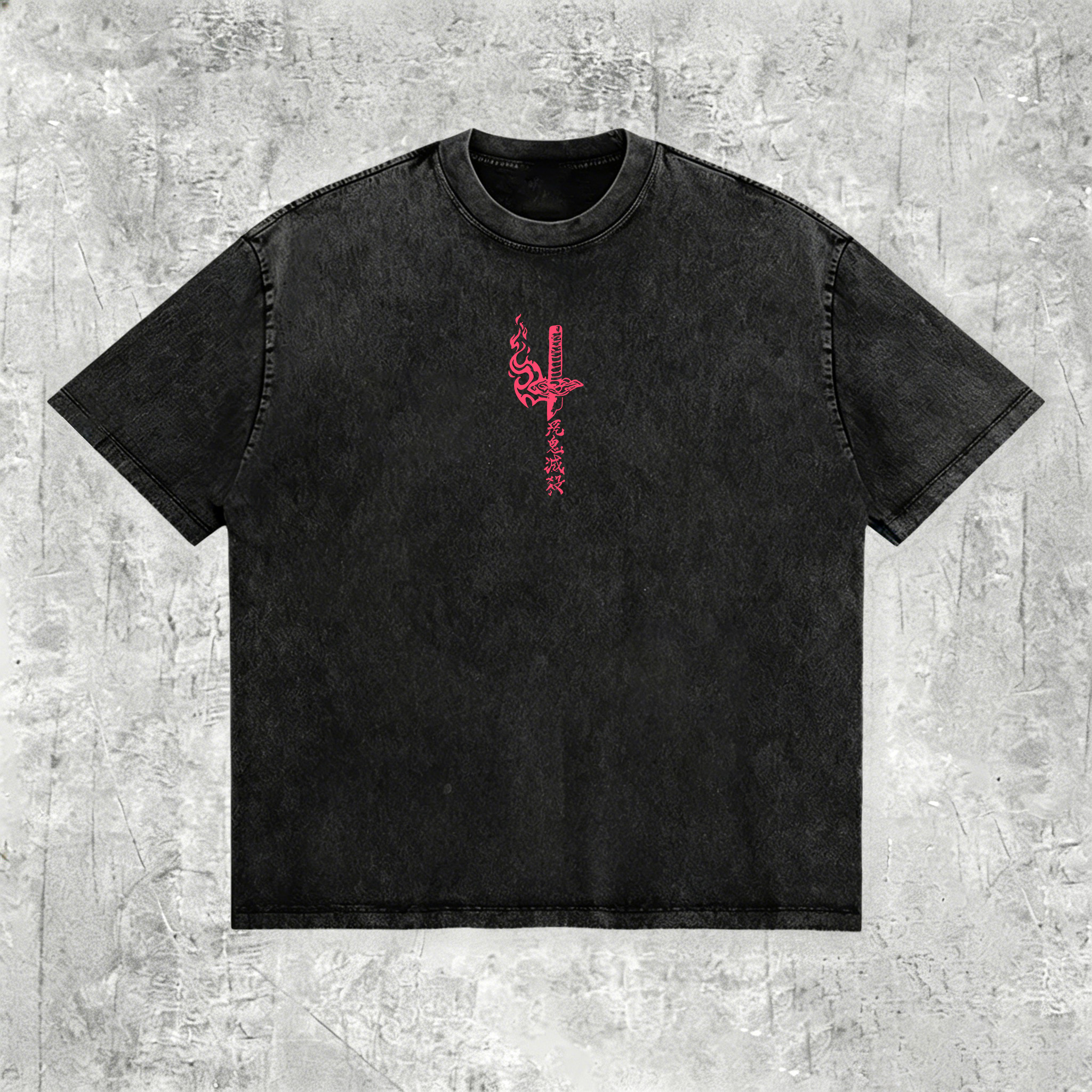 Demon Slayer Printed Men's Washed Tee