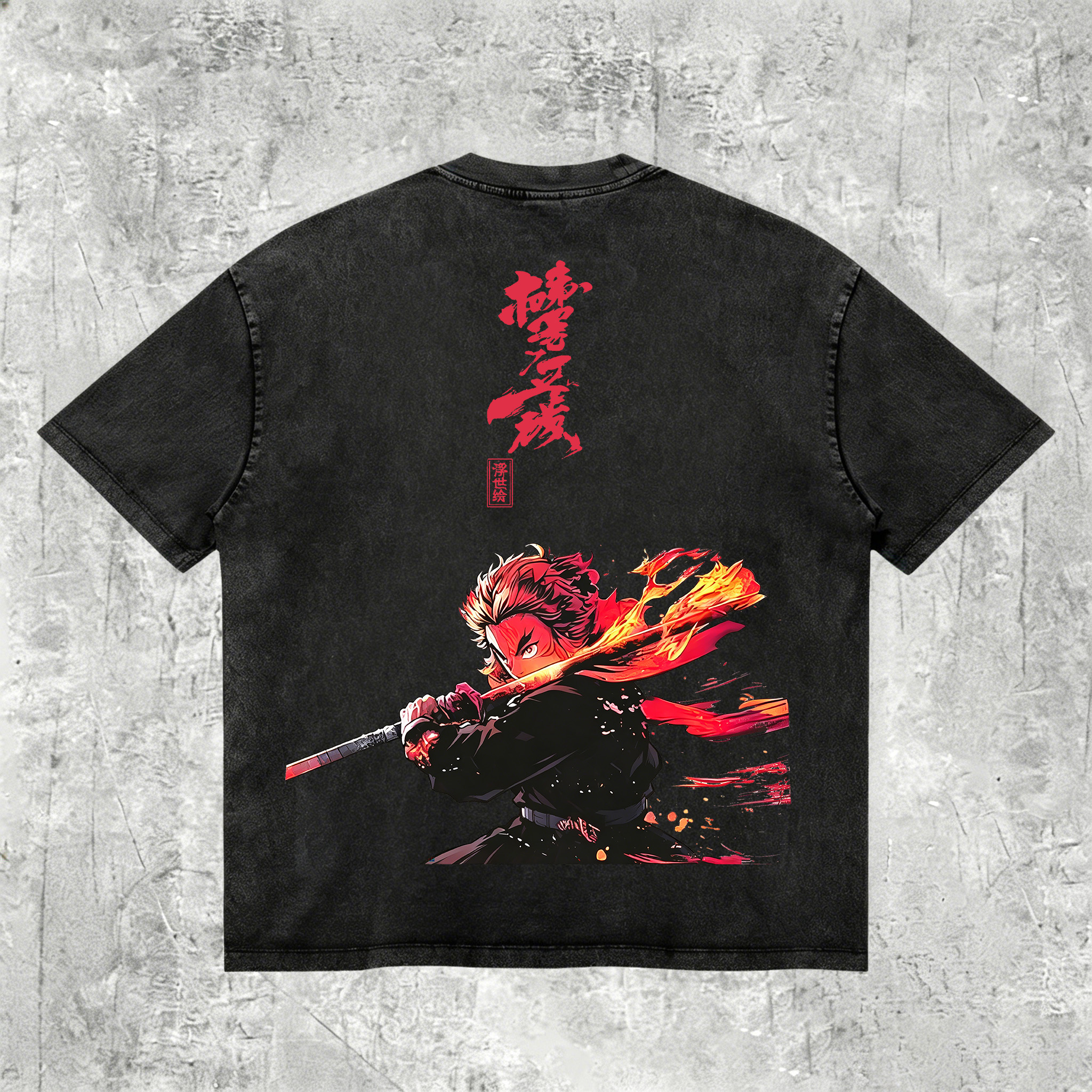 Demon Slayer Printed Men's Washed Tee