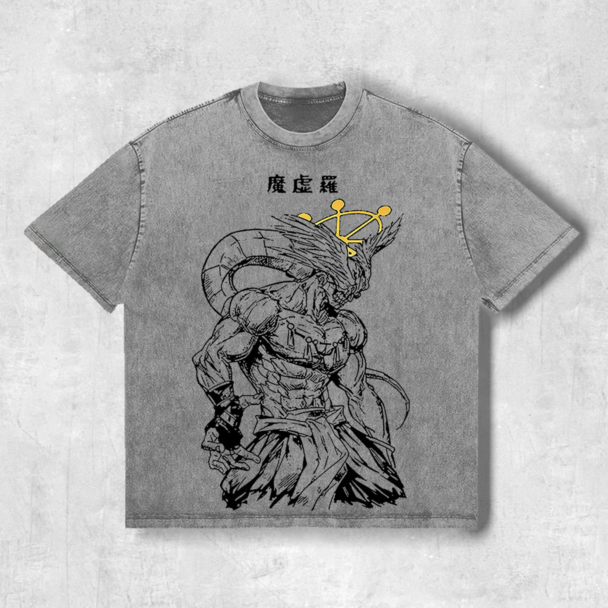 Printed Men's Washed Tee