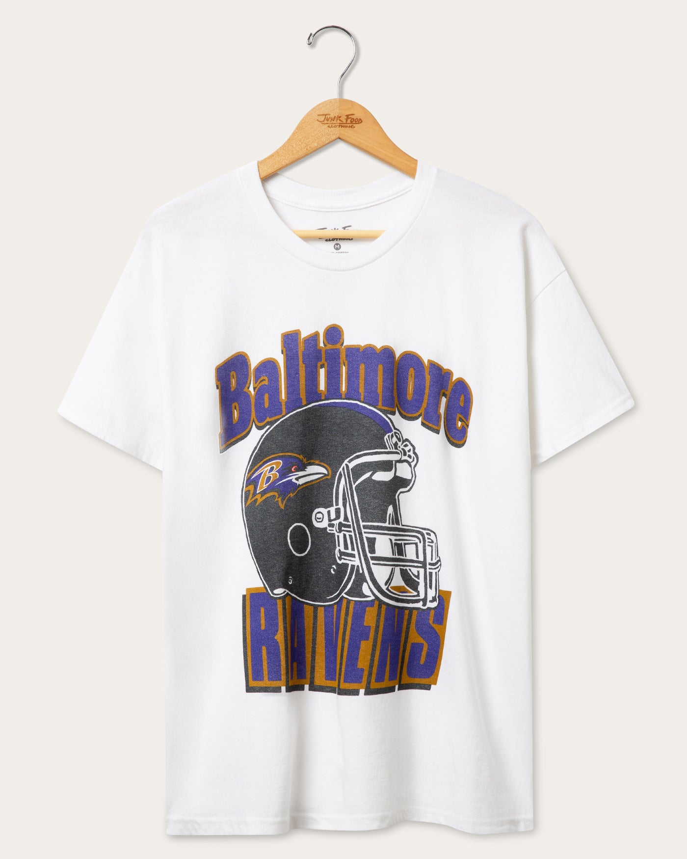 Baltimore Ravens Throwback Helmet Flea Market Tee