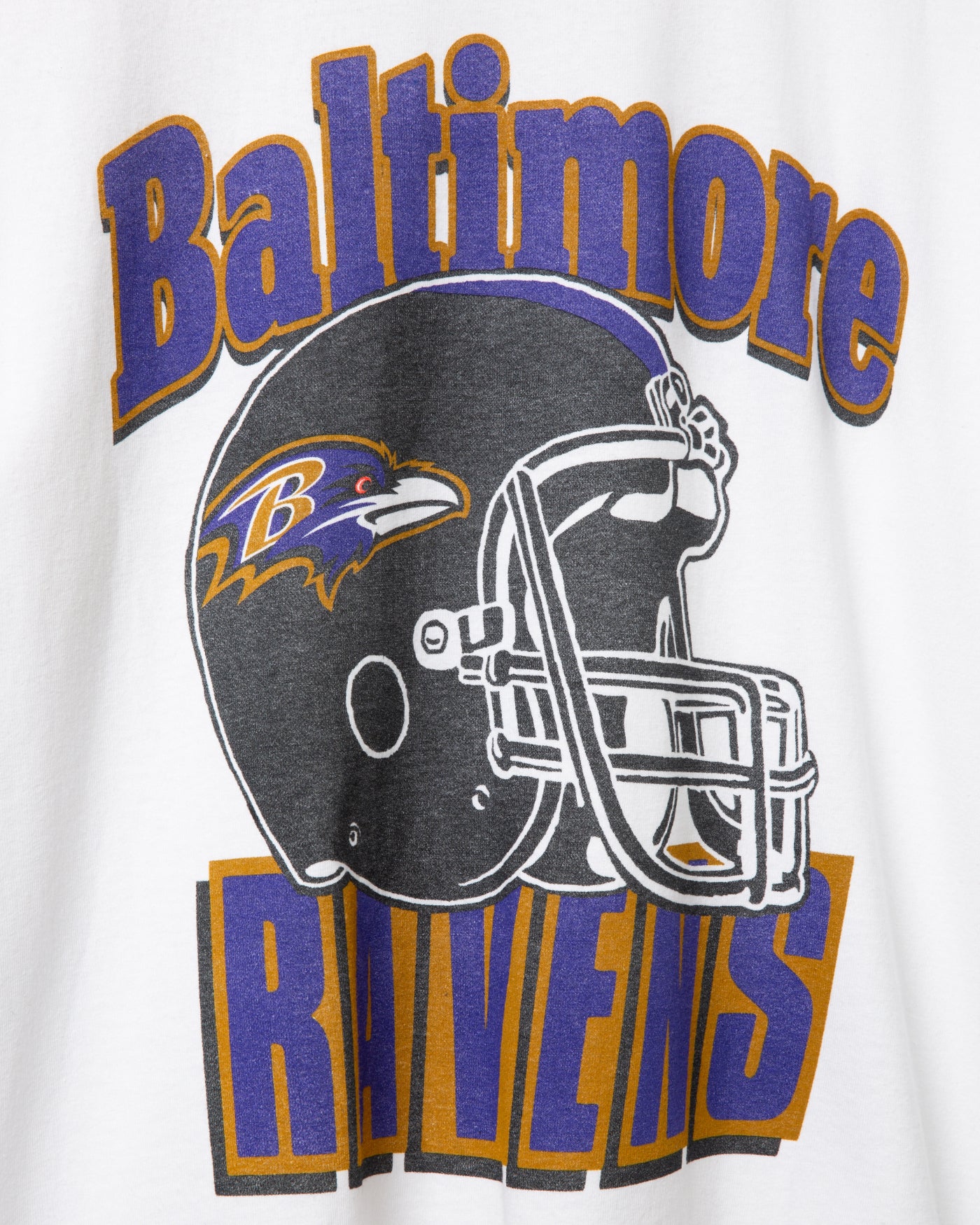 Baltimore Ravens Throwback Helmet Flea Market Tee