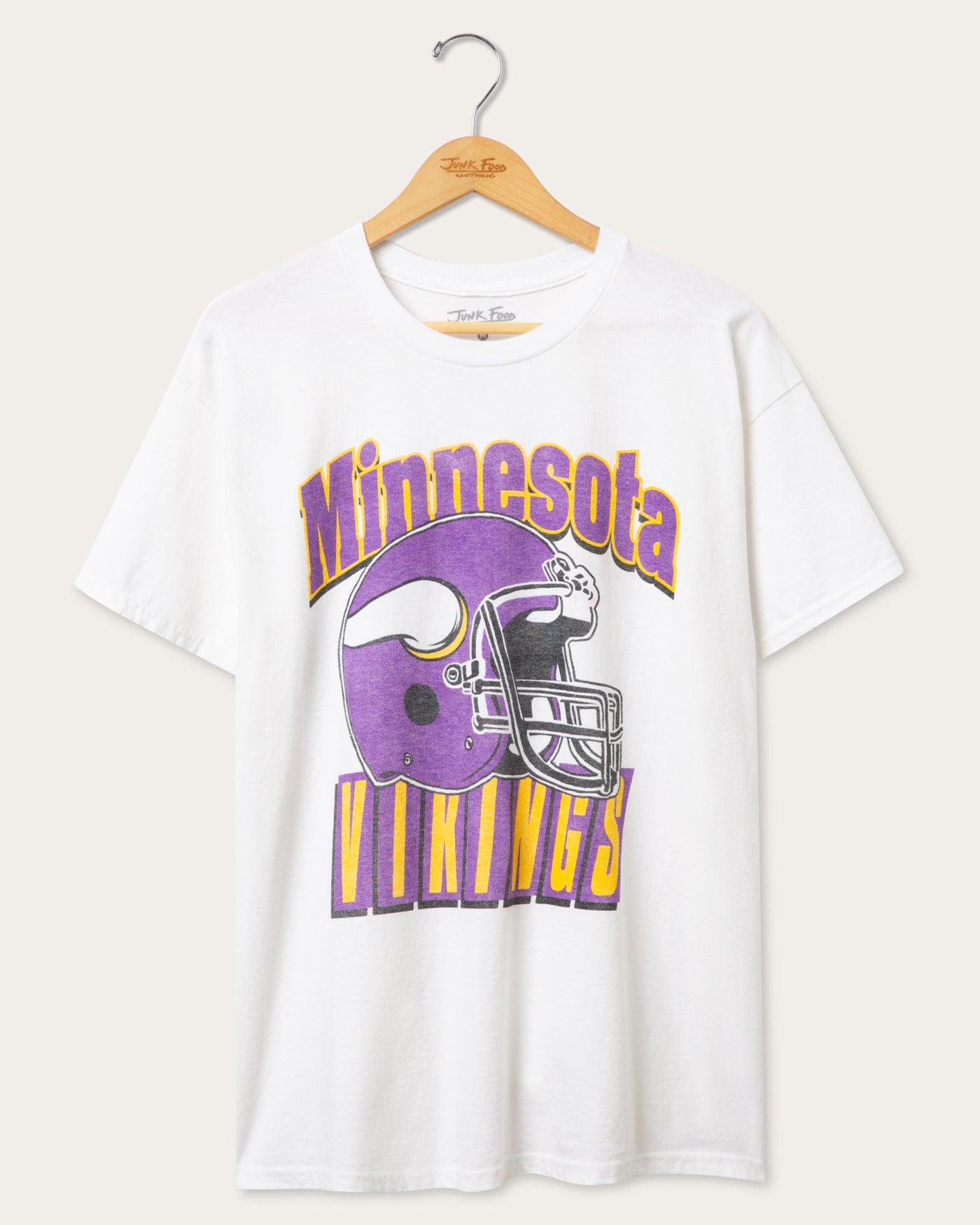 Minnesota Vikings Throwback Helmet Flea Market Tee