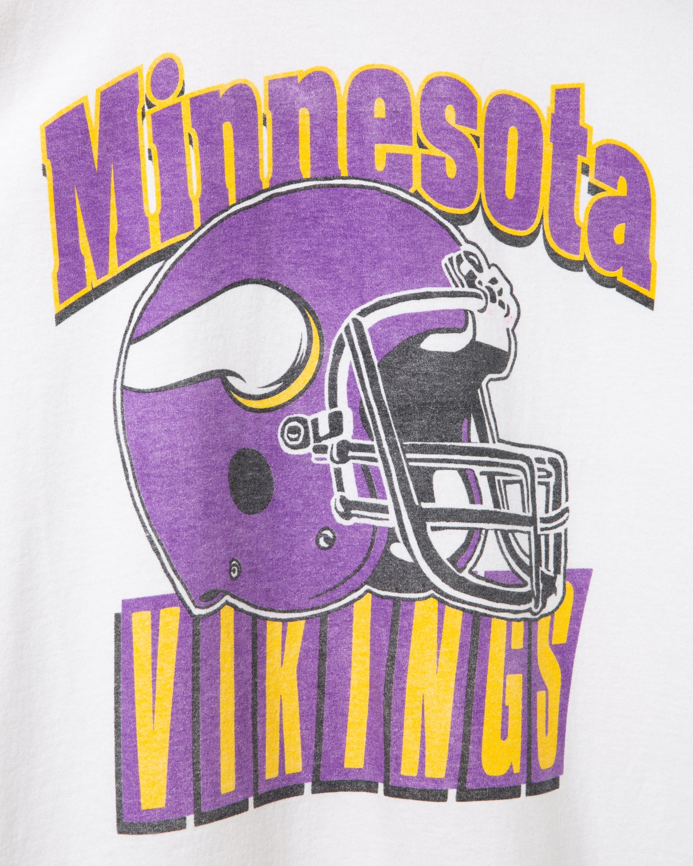 Minnesota Vikings Throwback Helmet Flea Market Tee