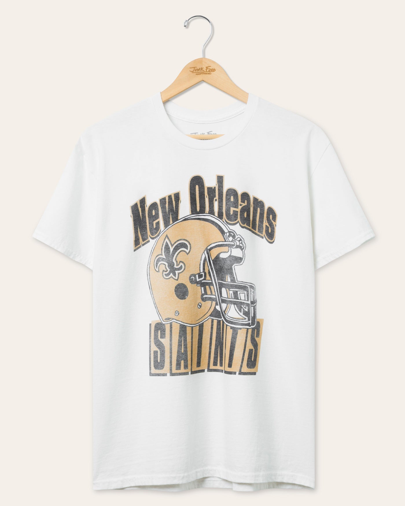 New Orleans Saints Throwback Helmet Flea Market Tee