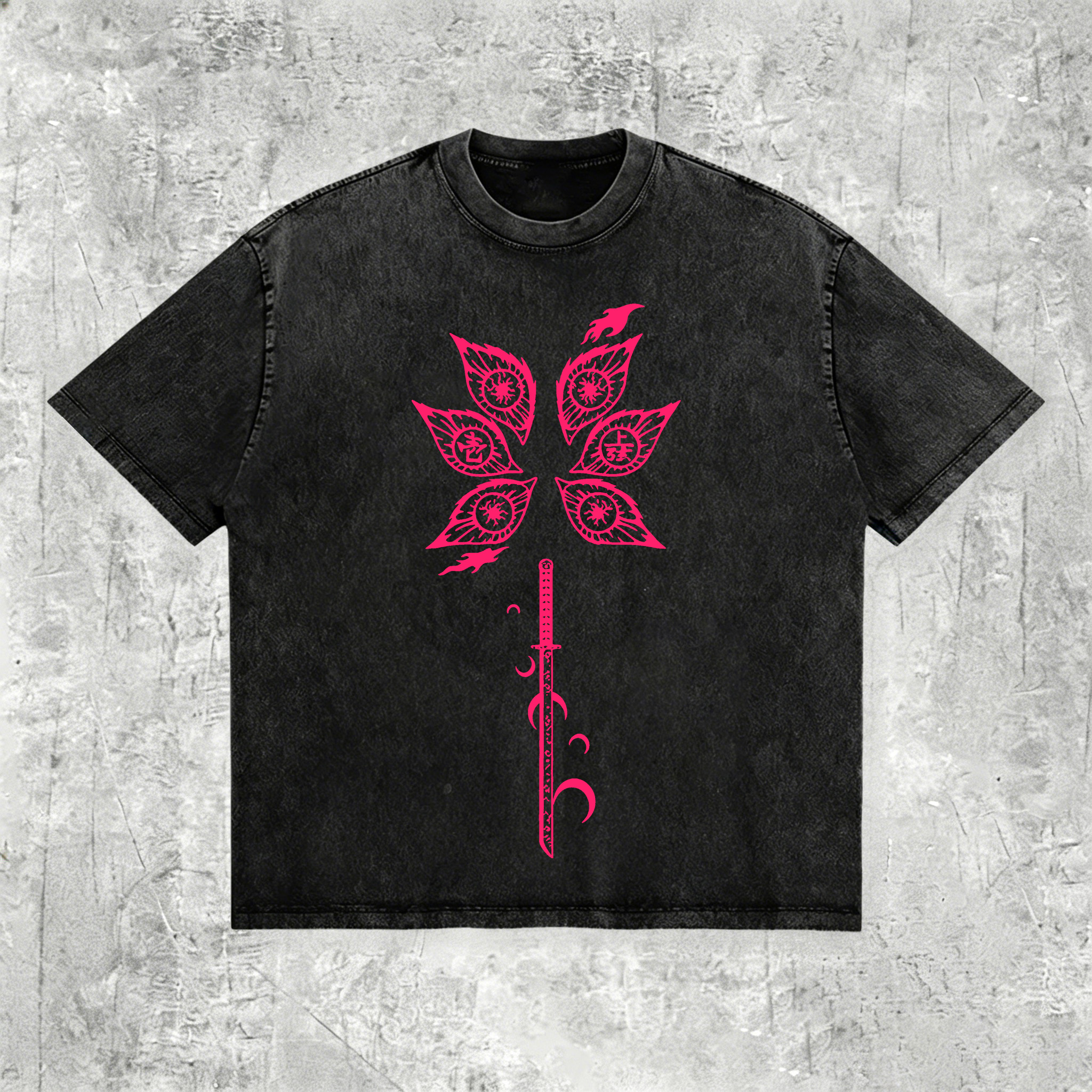 Demon Slayer Printed Men's Washed Tee