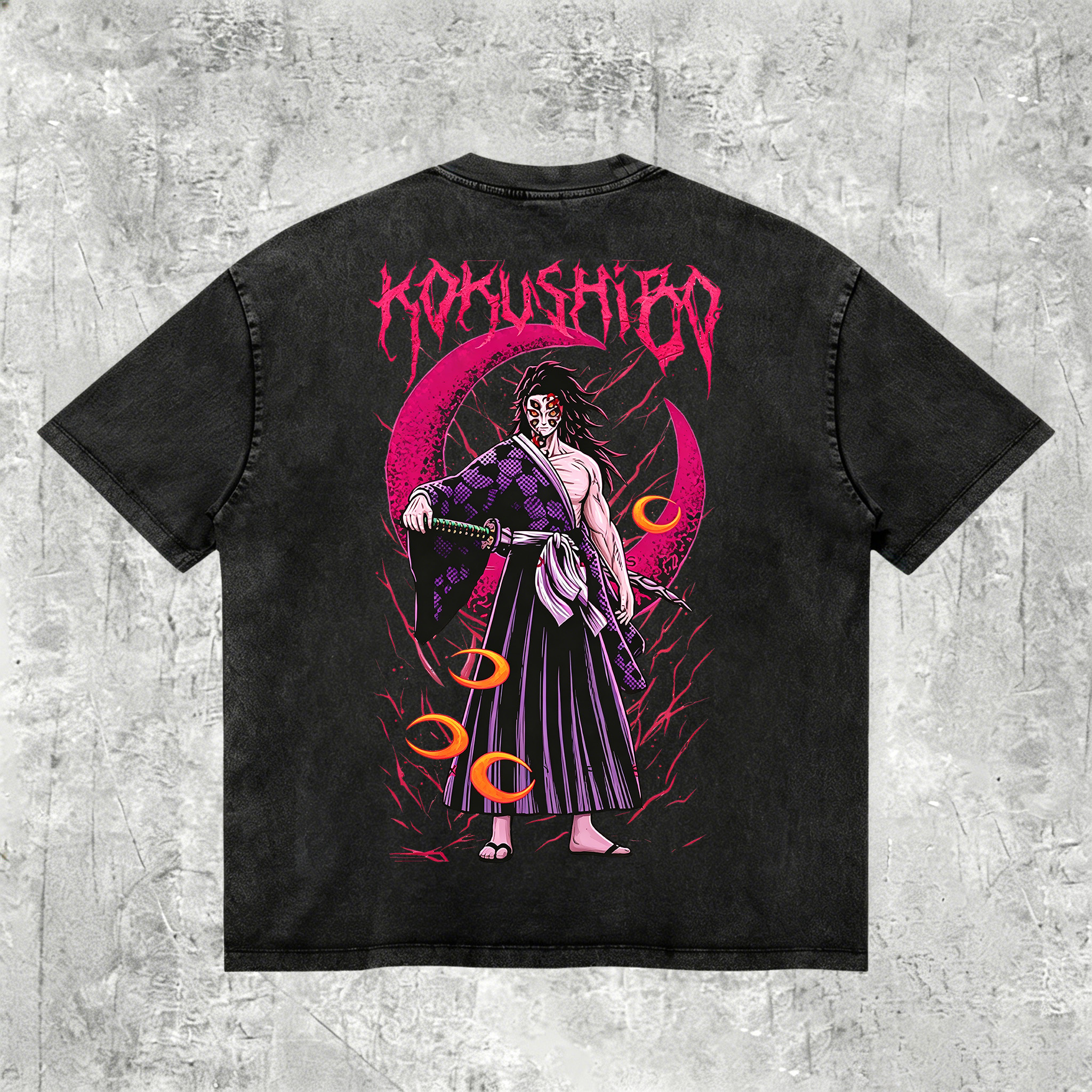 Demon Slayer Printed Men's Washed Tee