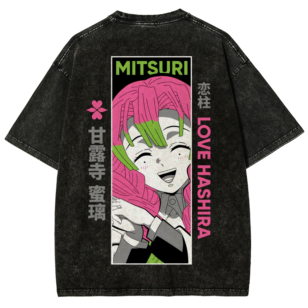 Demon Slayer Unisex Fit Washed T-Shirt