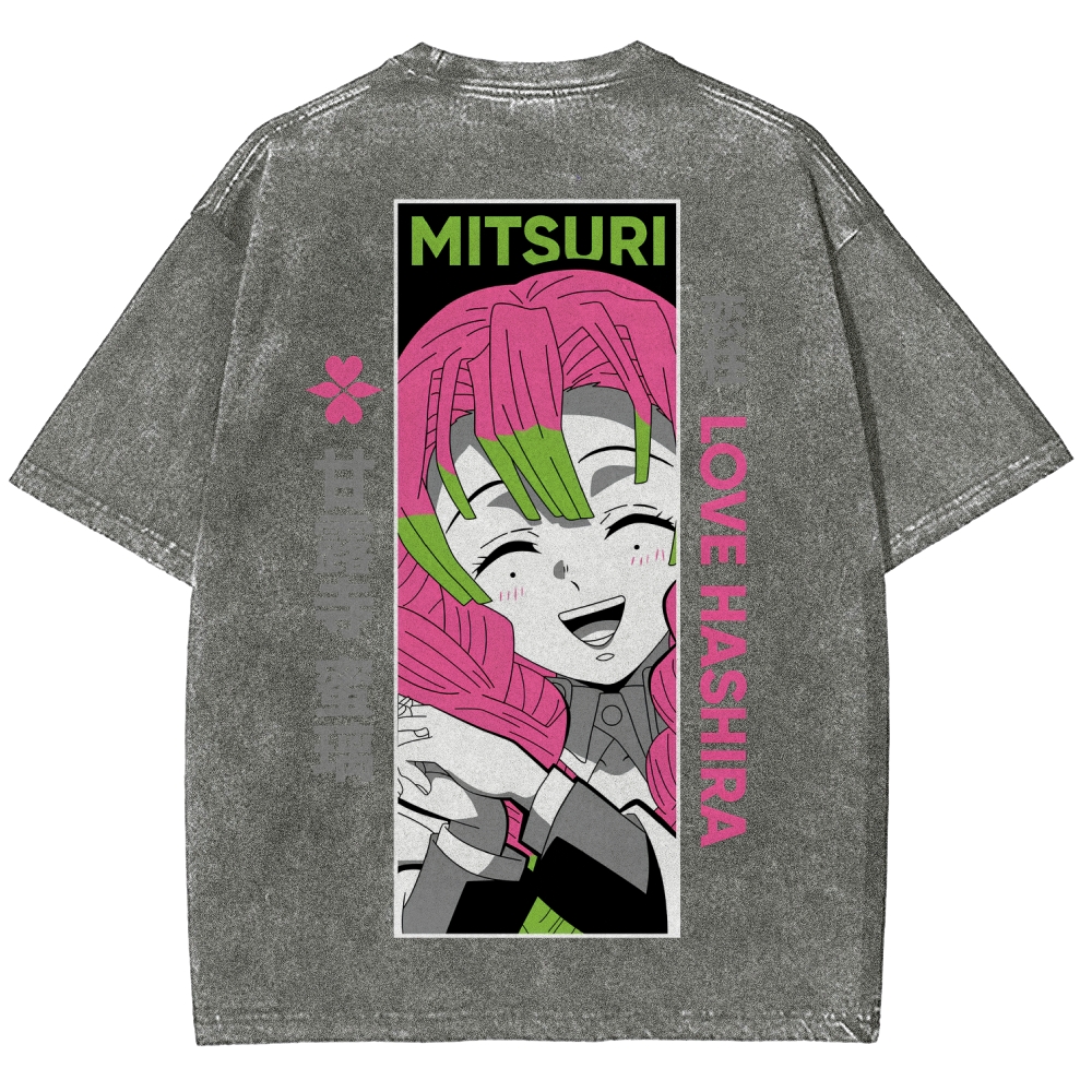 Demon Slayer Unisex Fit Washed T-Shirt