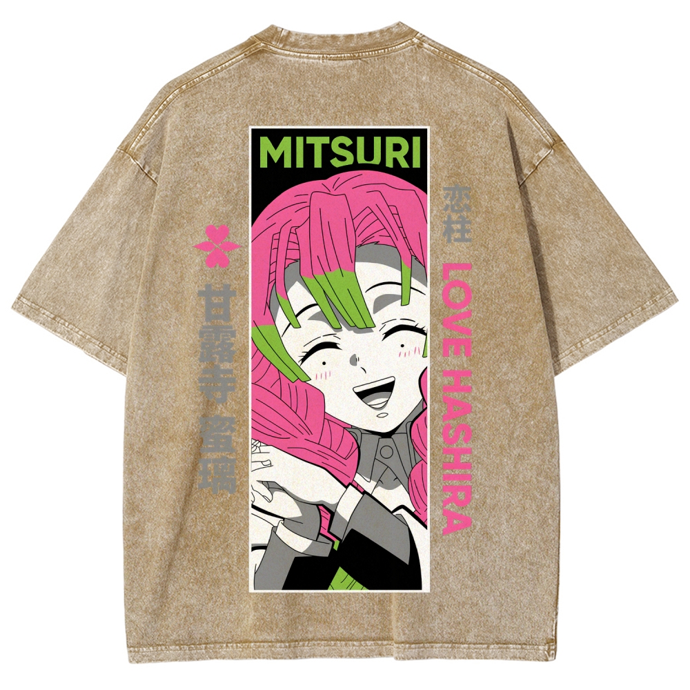 Demon Slayer Unisex Fit Washed T-Shirt