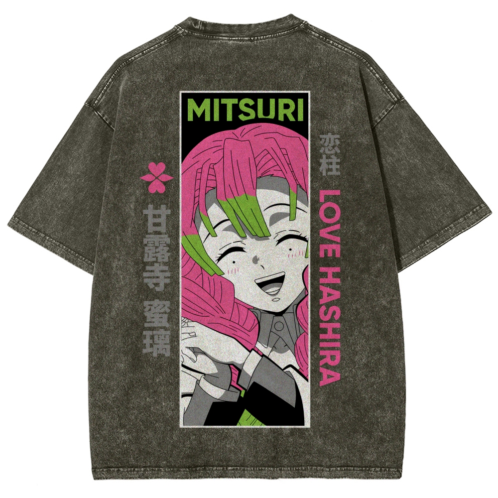 Demon Slayer Unisex Fit Washed T-Shirt