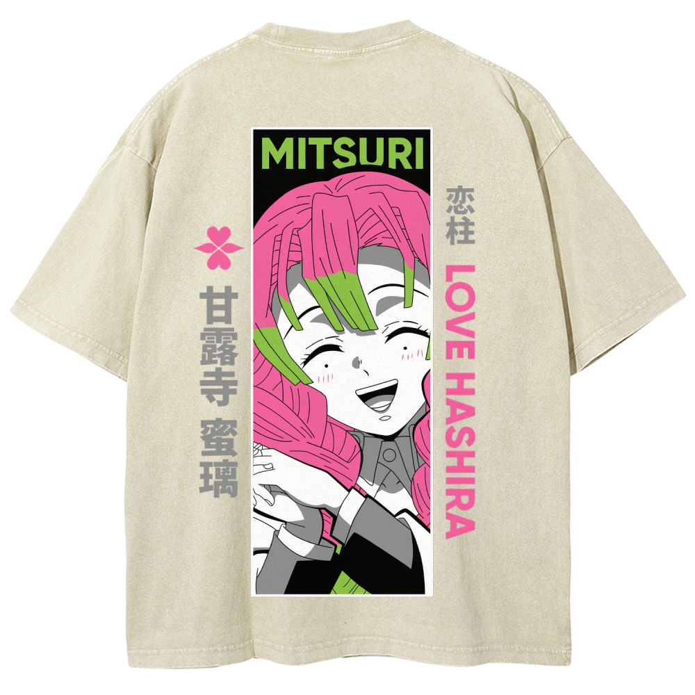 Demon Slayer Unisex Fit Washed T-Shirt