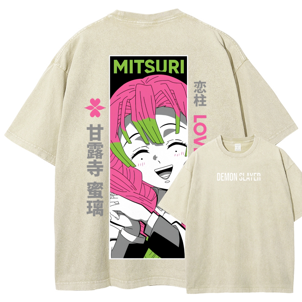 Demon Slayer Unisex Fit Washed T-Shirt