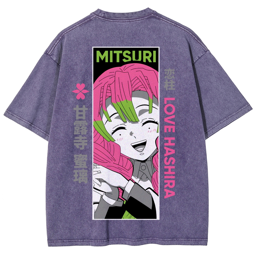 Demon Slayer Unisex Fit Washed T-Shirt