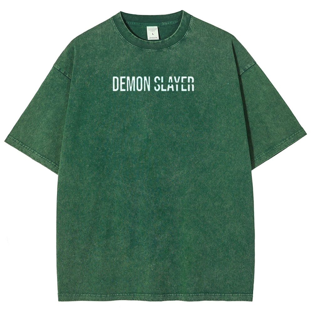 Demon Slayer Unisex Fit Washed T-Shirt