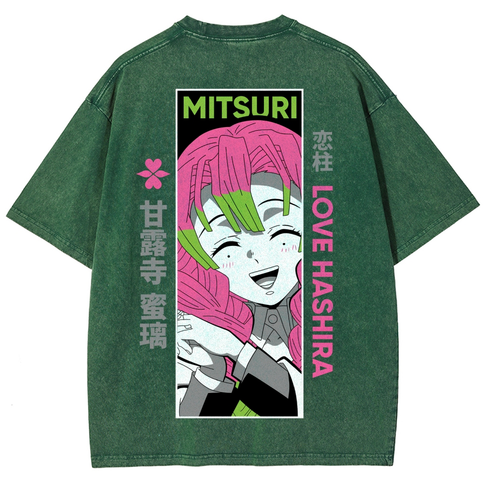 Demon Slayer Unisex Fit Washed T-Shirt