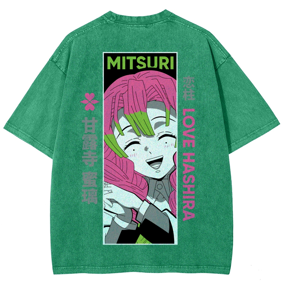 Demon Slayer Unisex Fit Washed T-Shirt