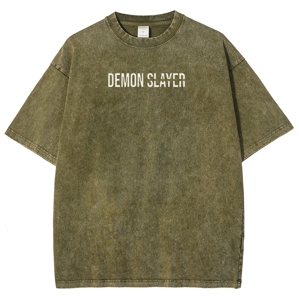 Demon Slayer Unisex Fit Washed T-Shirt