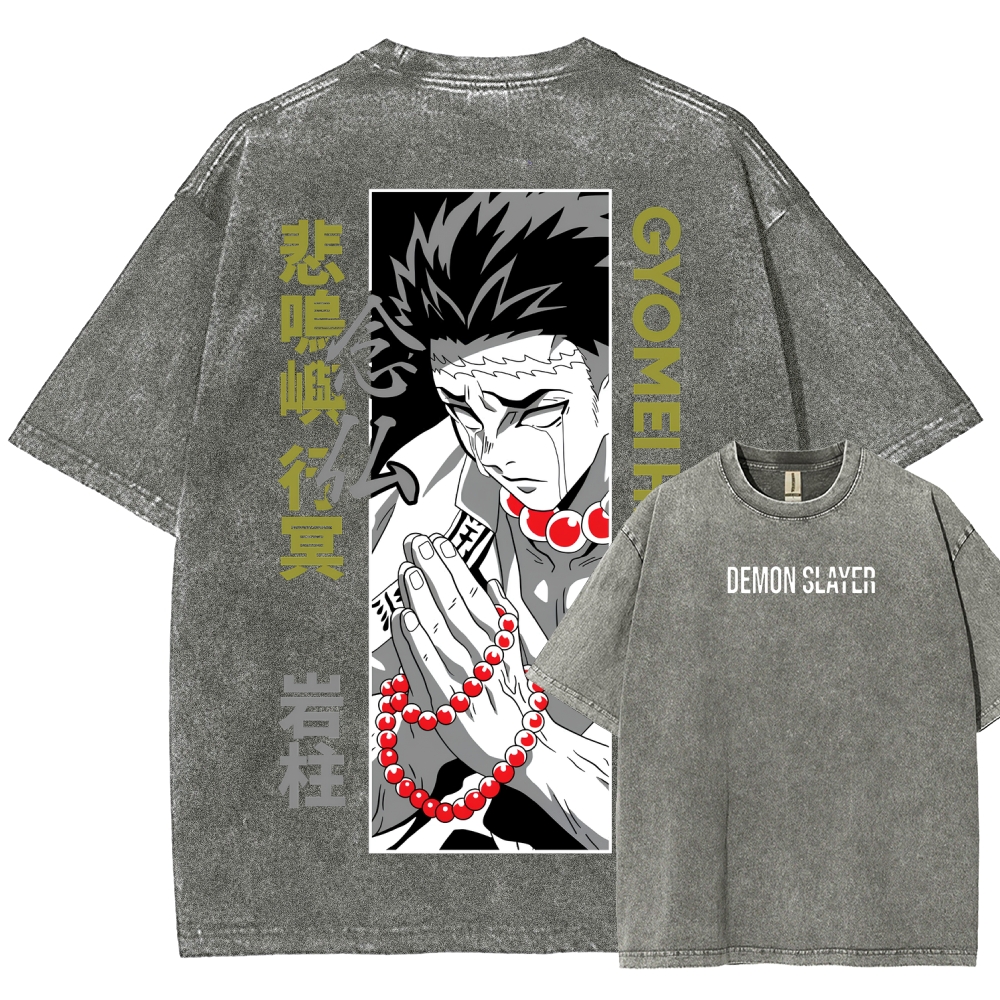 Demon Slayer Unisex Fit Washed T-Shirt 