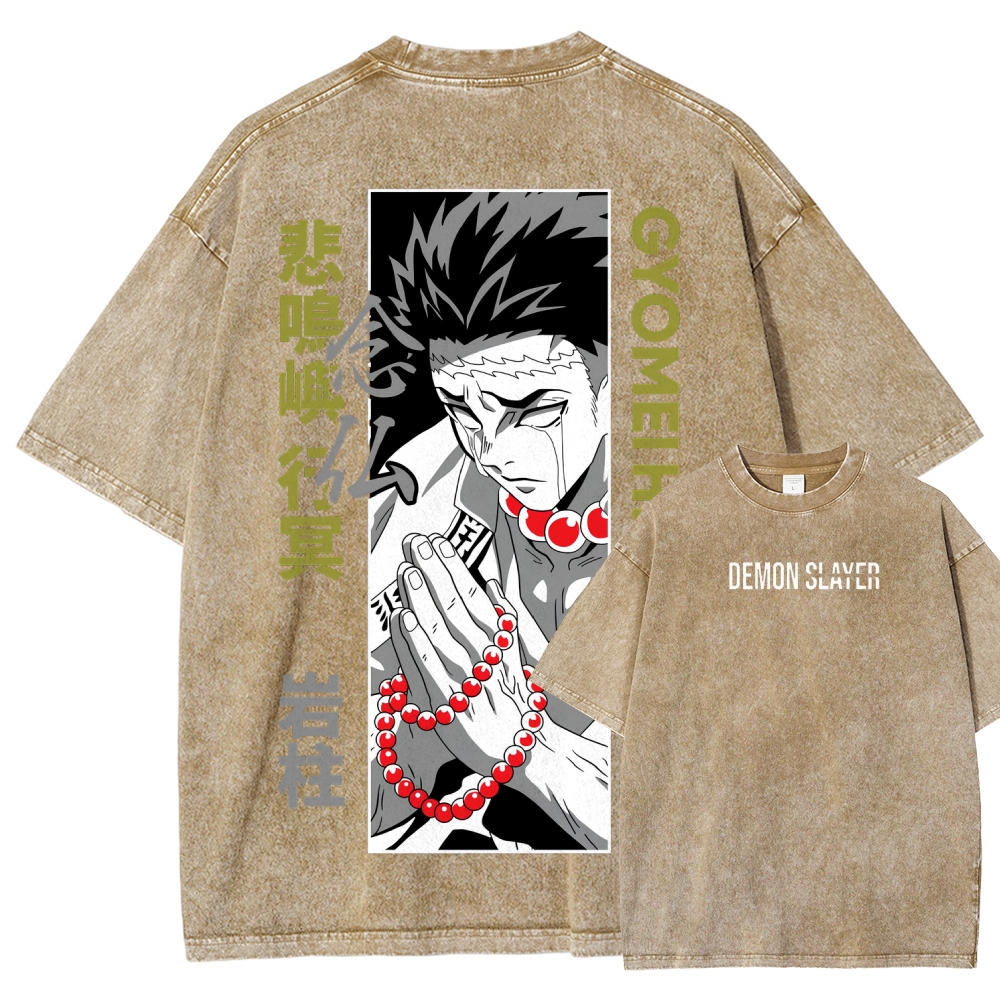 Demon Slayer Unisex Fit Washed T-Shirt 