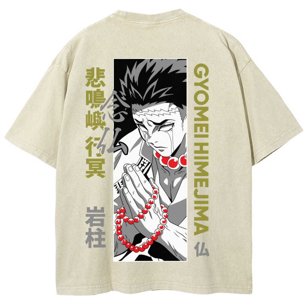 Demon Slayer Unisex Fit Washed T-Shirt 