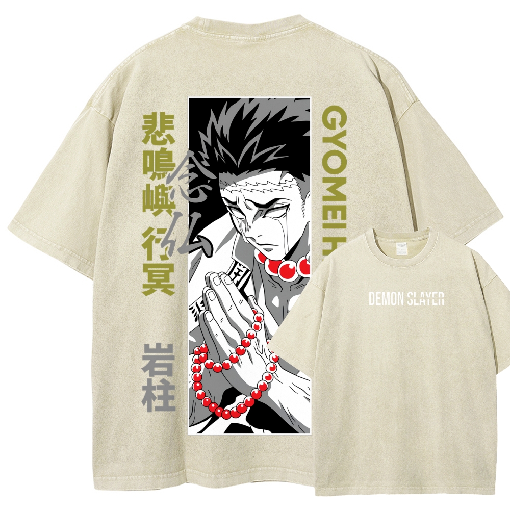 Demon Slayer Unisex Fit Washed T-Shirt 