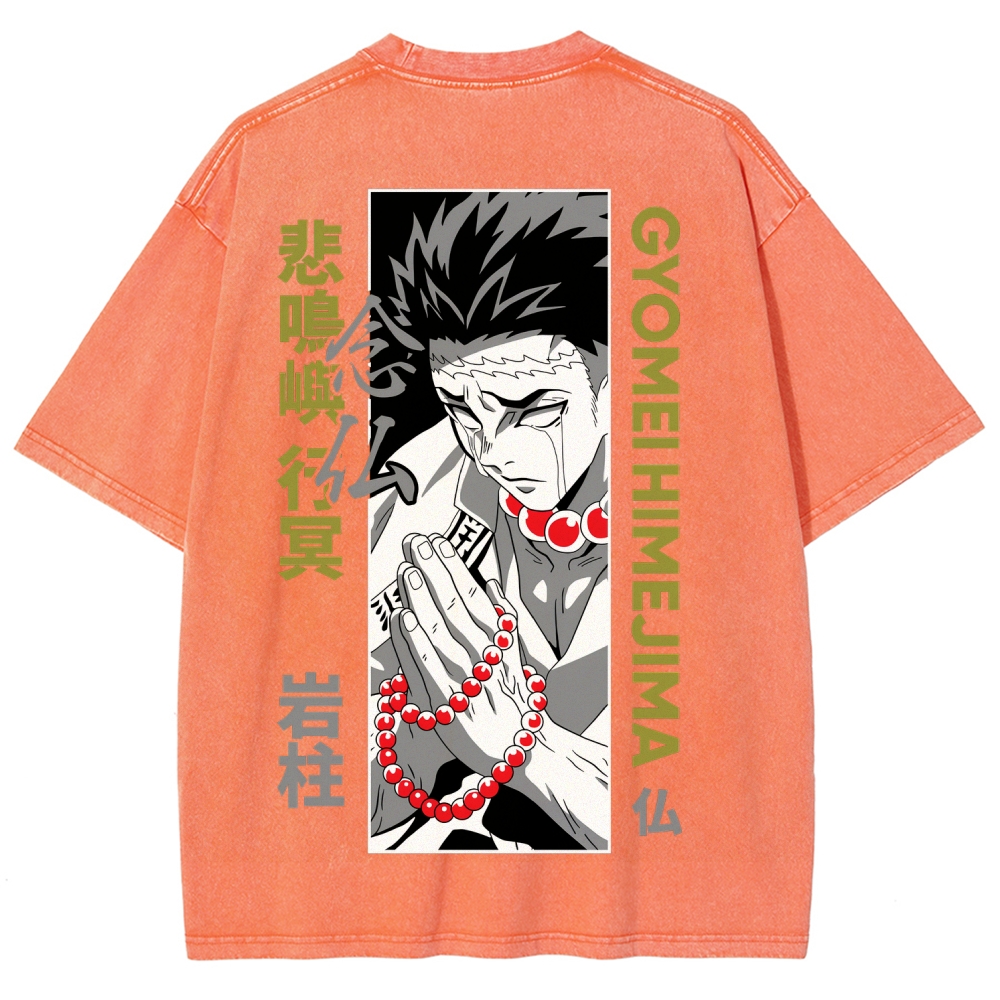 Demon Slayer Unisex Fit Washed T-Shirt 