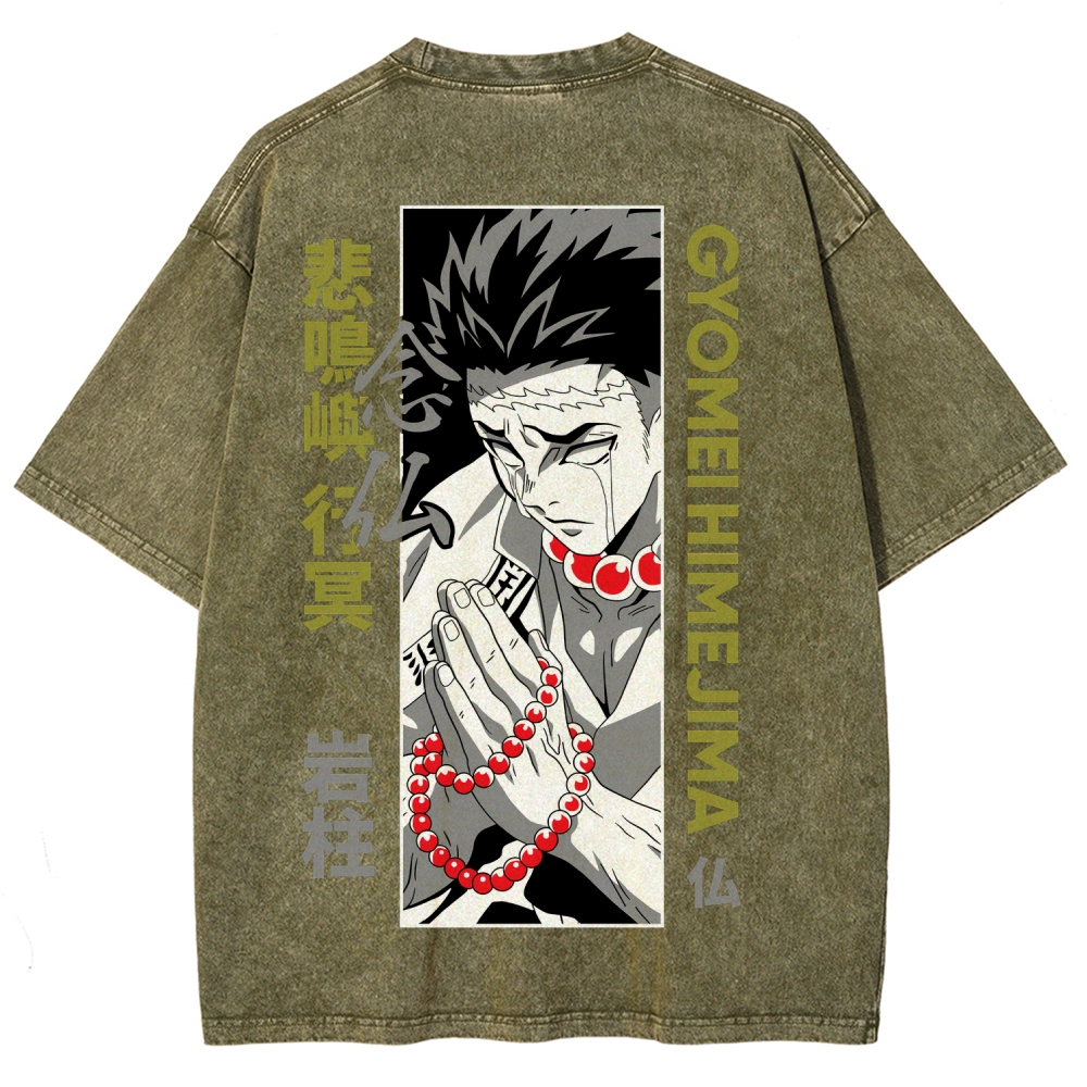 Demon Slayer Unisex Fit Washed T-Shirt 