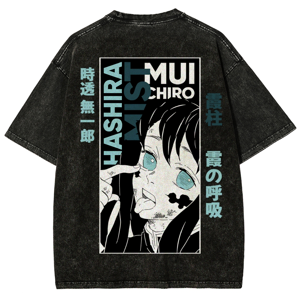 Demon Slayer Demon Slayer Unisex Fit Washed T-Shirt